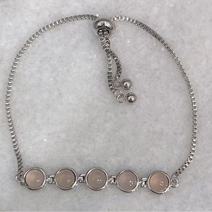 Pink Chalcedony BOLO Bracelet